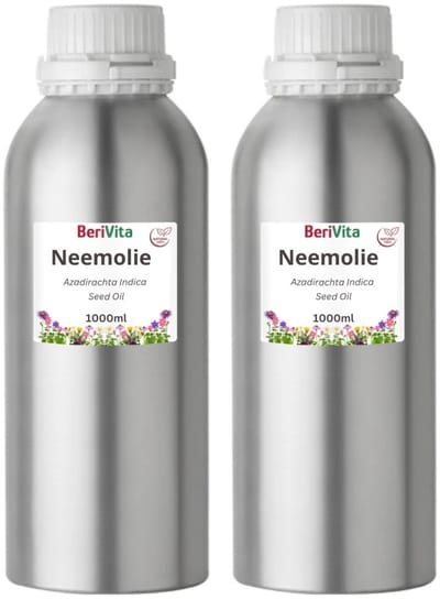 Neemolie 2 Liter - Koudgeperste, pure en Onbewerkte Neem olie van Azadirachta indica zaden voor mens, dier en plant