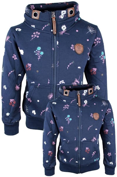 S&C Vestje Mother and me Bloem blauw Kids & Kind Meisjes Blauw - Maat: XXXL