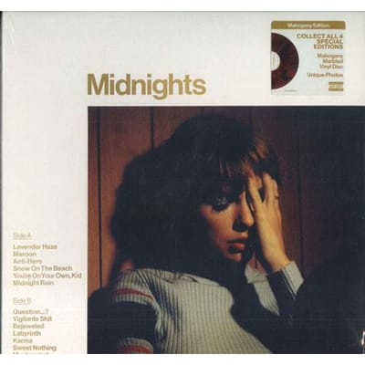Taylor Swift - Midnights (LP) (Coloured Vinyl) (Limited Mahogany Edition)