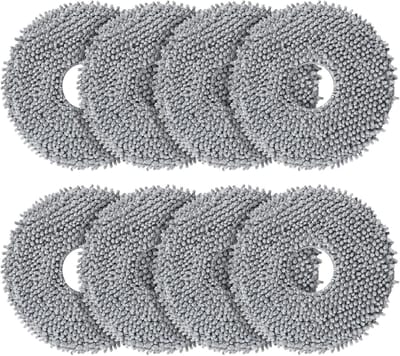 8x Dweilpads geschikt voor Dreame L10s Pro Ultra ,L10s Ultra Gen 2, L10s Ultra Heat - Microvezel Moppads - Wasbaar