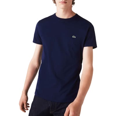 Lacoste Basic Sportshirt - Maat S  - Mannen - blauw
