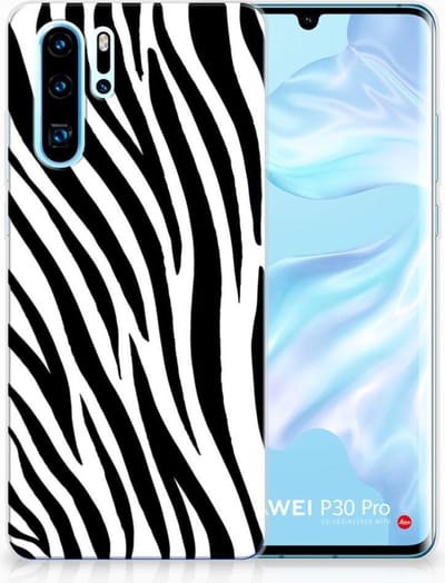 Huawei P30 Pro TPU Hoesje Zebra