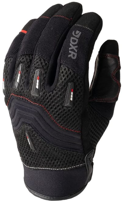 MOTOBLOUZ Motor Handschoenen BRAPP EVO Mannen L Zomer Zwart/Wit/Rood CE-gekeurd
