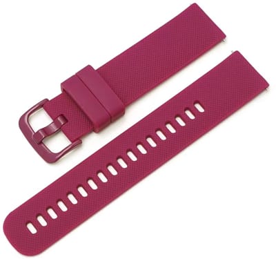 Bordeauxrood siliconen bandje geschikt voor Garmin Vivoactive3, Vivomove en Venu - Siliconen - Burgundy - 42MM - CHPN