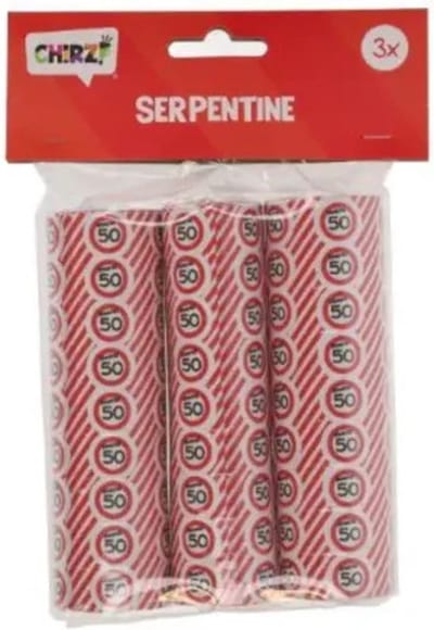 Serpentine 50 - 3st. - Rood-wit - Abraham Sarah verjaardag