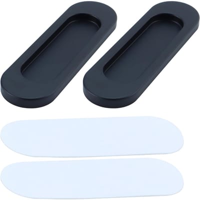 2 stuks schuifdeurgrepen, ovale zelfklevende grepen van aluminiumlegering, voor kasten, schuifdeuren en meer.