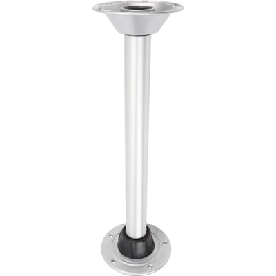 Camper Tafelpoot Set 580mm Aluminiumlegering Afneembare Camper Tafelpoten met Vloerbasis voor Ponton white