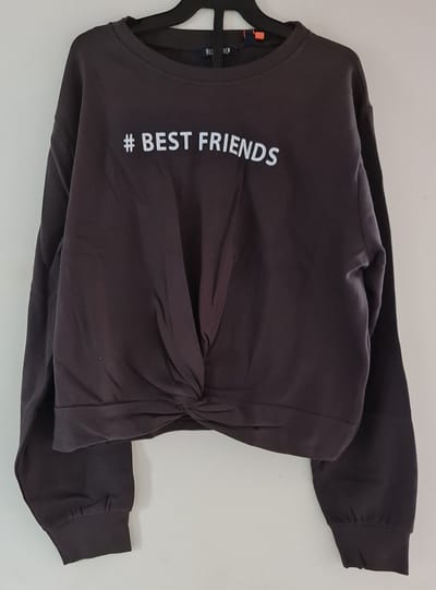 Blue Seven Sweater Best Friends Bruin Maat 152
