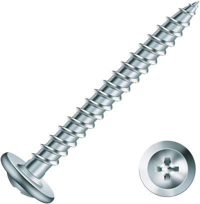 Houtschroeven 500 stuks met lenskopschroefdraad - 3,8 cm