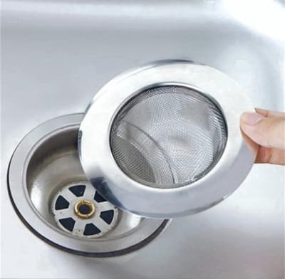 *** 1x RVS Gootsteen zeef 7.5 cm buitenmaat, 4.3 cm binnenmaat - Voorkom Vuil, Haar & Voedselresten! - Keuken Gootsteen - van Heble® ***