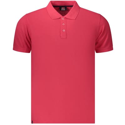 Noorwegen 1963 Rosso Katoenen Polo voor Mannen