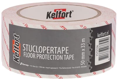Kelfort stucloper tape schoonverwijderbaar 50mm x 33 meter
