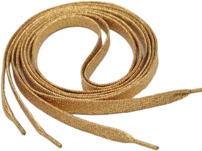 Vervangende 10 mm Brede Veters voor Sportschoenen, Werk- en Wandelschoenen in Roze Goud, 2 Paar