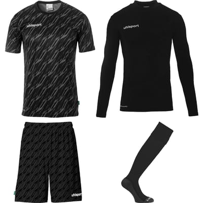 Uhlsport Progressive Goalkeeper Bundle Black