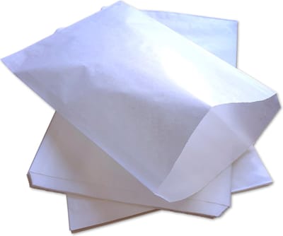 Prigta - Papieren zakken - wit - 21x30 cm - 100 stuks - vlak