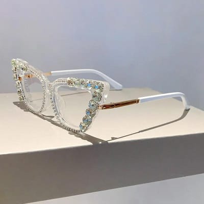 Léger Confortable Durable Haute Qualité Rétro Haut de Gamme Style Designer Avant-gardiste Punk Myope Féminin Pour les Deux Femmes