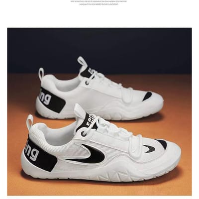 Zomer Nieuwe Mesh Schoenen voor Heren Casual Lichtgewicht Ademend Mode Zachtzool Sport Schoenen Grensoverschrijdend Herenschoenen 41 black