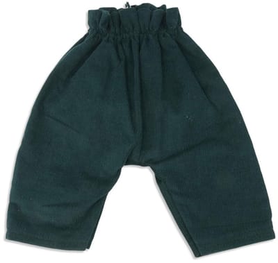 Asi poppenkleding corduroy broek donker groen poppenoutfit.