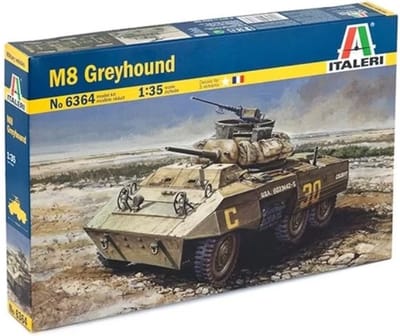 Italeri Modelbouwpakket Militaire voertuigen - 6364 M8 Greyhound - D-Day 80th Anniversary Plastic - 1:35 - Modelbouw