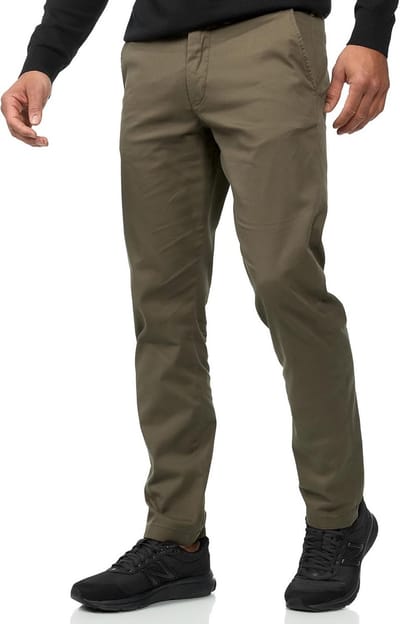 Heren Stretch Katoenen Chino Broek met 5 Zakken | Comfortabele Casual Broek