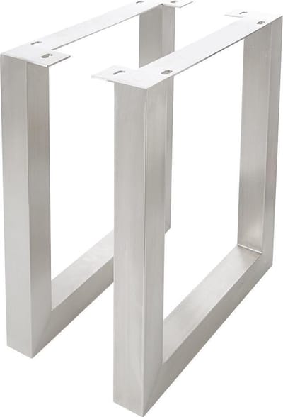 Tafelpoten edelstaal breed (2er-Set) tafelframe