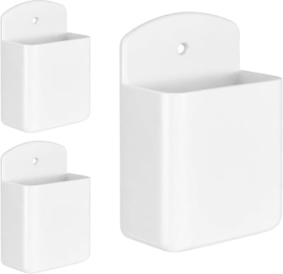 3 Stuks Zelfklevende Afstandsbediening Houder Muur Bevestiging - Wit TV Controller Organizer Voor Thuis Kantoor School
