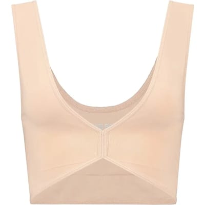 Bye Bra Soft Touch Seamless Reversible Bra Top, Beige, S
