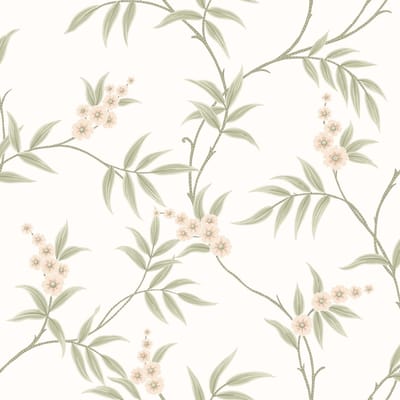 Boråstapeter Vliesbehang 7761 - Adorn - Botanisch Wit - 53cm x 10.05m