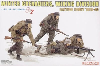 Dragon Modelbouwpakket Militaire voertuigen - 6372 Duitse Soldaten WWII - Wintergrenadiers - Wikingdivisie Oostfront 1943-45 - 4 Figuren Plastic - 1:35 - Modelbouw