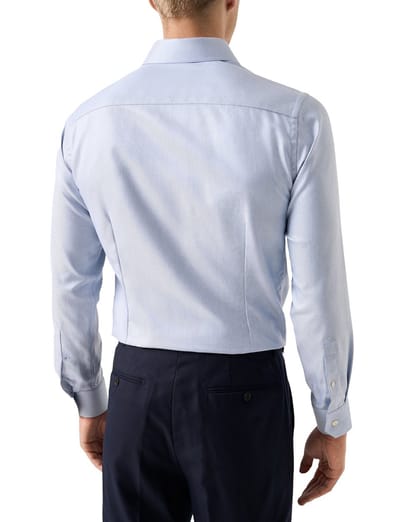 Eton zakelijk overhemd contemporary fit lichtblauw cutaway boord