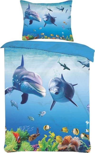 Dekbedovertrek - Vintage - Lekker Snoozen - Lits-jumeaux (240 x 200/220 cm) - Katoen
