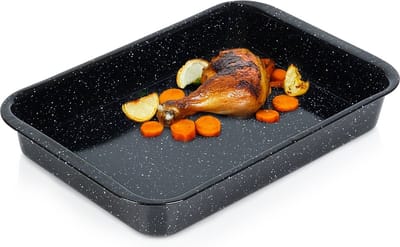 Braadslede Geëmailleerd Rechthoekige 3 l, 35,5x24x5 cm - Ovenschaal - Braadpan
