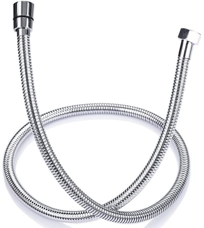 Dailygoods- Doucheslang 150 cm - Roestvrij staal - Flexibel - Anti-twist - Draaibare connector - Duurzaam EPDM - Douche Slang