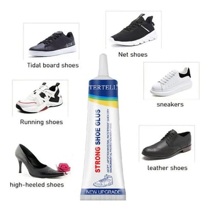 TLVX Tube Schoenenlijm 30ML / Transparant, Waterproof en Wasbaar / Snel en goedkoop Zool en Randen Schoen Verlijmen / Geschikt voor Stof / Katoen / Vinyl / Leer / Kunstleer / Laars / Instappers / Slippers / Boots / Loafer / Pumps / Sandalen / Hakken