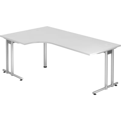 NANO 82 S | Bureau - 200 x 120 Wit/Zilver
