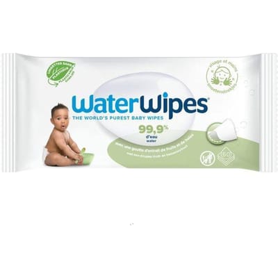 Waterwipes - Snoetenpoetser Soapberry - 1 x 60 Babydoekjes - 99,9% water *Plastic Vrij