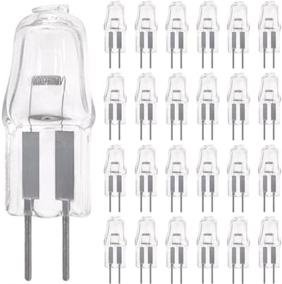 Modee G4 Halogeenlamp 12V - 10W 130lm - Halogeen Lampjes Insteek - Warm Wit Licht - Dimbaar - 25 Halogeenlampen