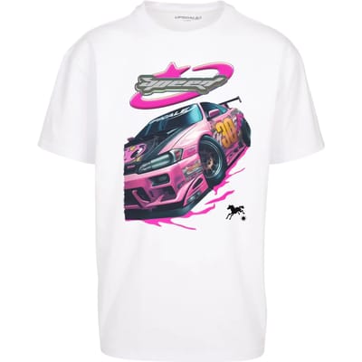 Mister Tee - Speed Heavy Oversize Heren T-shirt - XS - Wit
