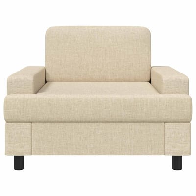 vidaXL - Fauteuil - Crèmekleurig - Stof