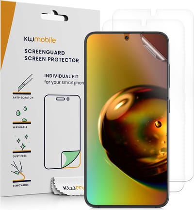 kwmobile 3x screenprotectors geschikt voor Samsung Galaxy S23 - beschermende folie voor smartphone