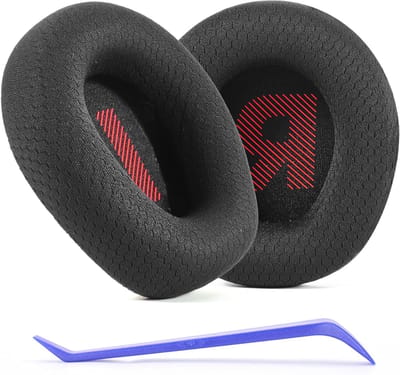 Vervangende Mesh Oorkussens voor JBL Quantum 100, 100X, 100P, 100M2 en Quantum 350 Hoofdtelefoons - Comfort, Geluid en Duurzaamheid (Zwart)