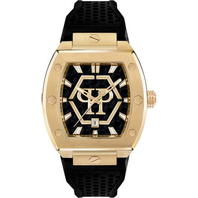 Philipp Plein PWPUA0424 The Hexagon Phantom Herenhorloge 44mm zwart