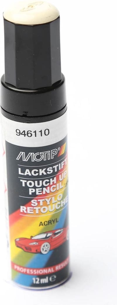 Motip 946110 - Auto lakstift - Wit - 12 ml