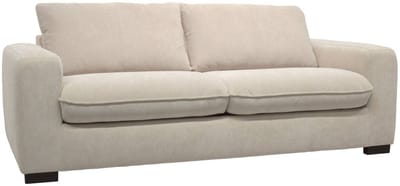 sweeek - 3-zits slaapbank van chenille stof met een matras van 10cm - gemaakt in frankrijk - nido