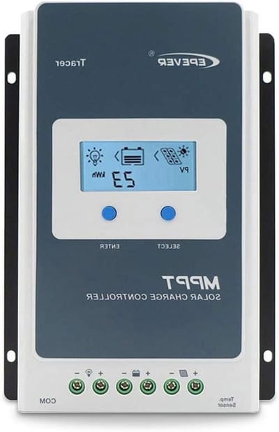 Zonne Laadregelaar - MPPT Controller - Energie Beheer - Automatische Systeemdetectie - 10 A - Zwart