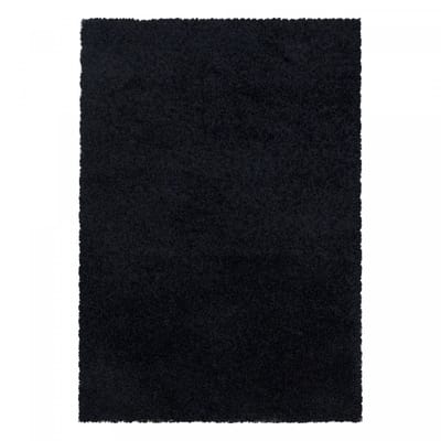 Modern hoogpolig vloerkleed Sydney - zwart - 240x340 cm