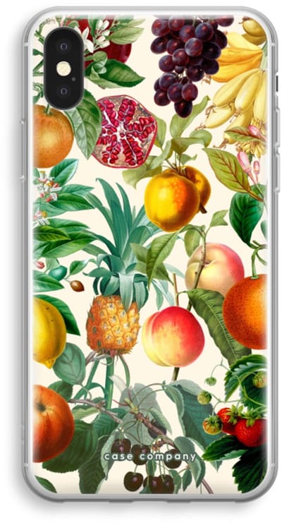 Case Company® - Hoesje geschikt voor iPhone XS hoesje - Classic Flora - Soft Cover Telefoonhoesje - Bescherming aan alle Kanten en Schermrand