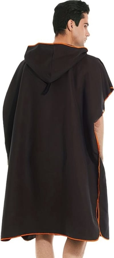 Bovista Surf Poncho - Omkleed Handdoek - Volwassenen - Dames & Heren - Zacht - Poncho - Zwart