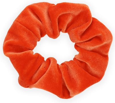 Kraagjeskopen.nl WK Scrunchie Velvet Oranje Haarelastiek Haaraccessoire - 1 stuk