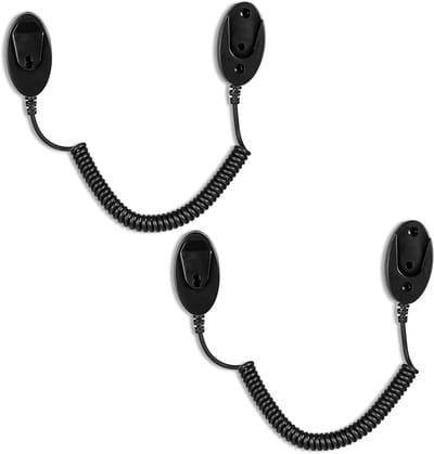 Magnetische wandhouder voor afstandsbedieningen met veerkabels, veilige bevestiging, verstelbaar van 21-120 cm